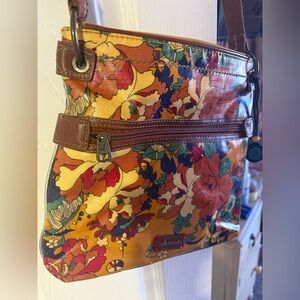 Sakroots floral artists crossbody bag